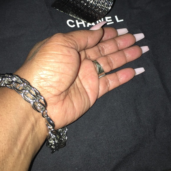 Silver chain link bracelet - Picture 2 of 4